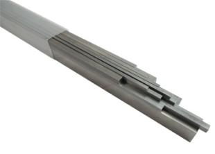 Keyed steel bars C45 DIN6880 length 1000mm