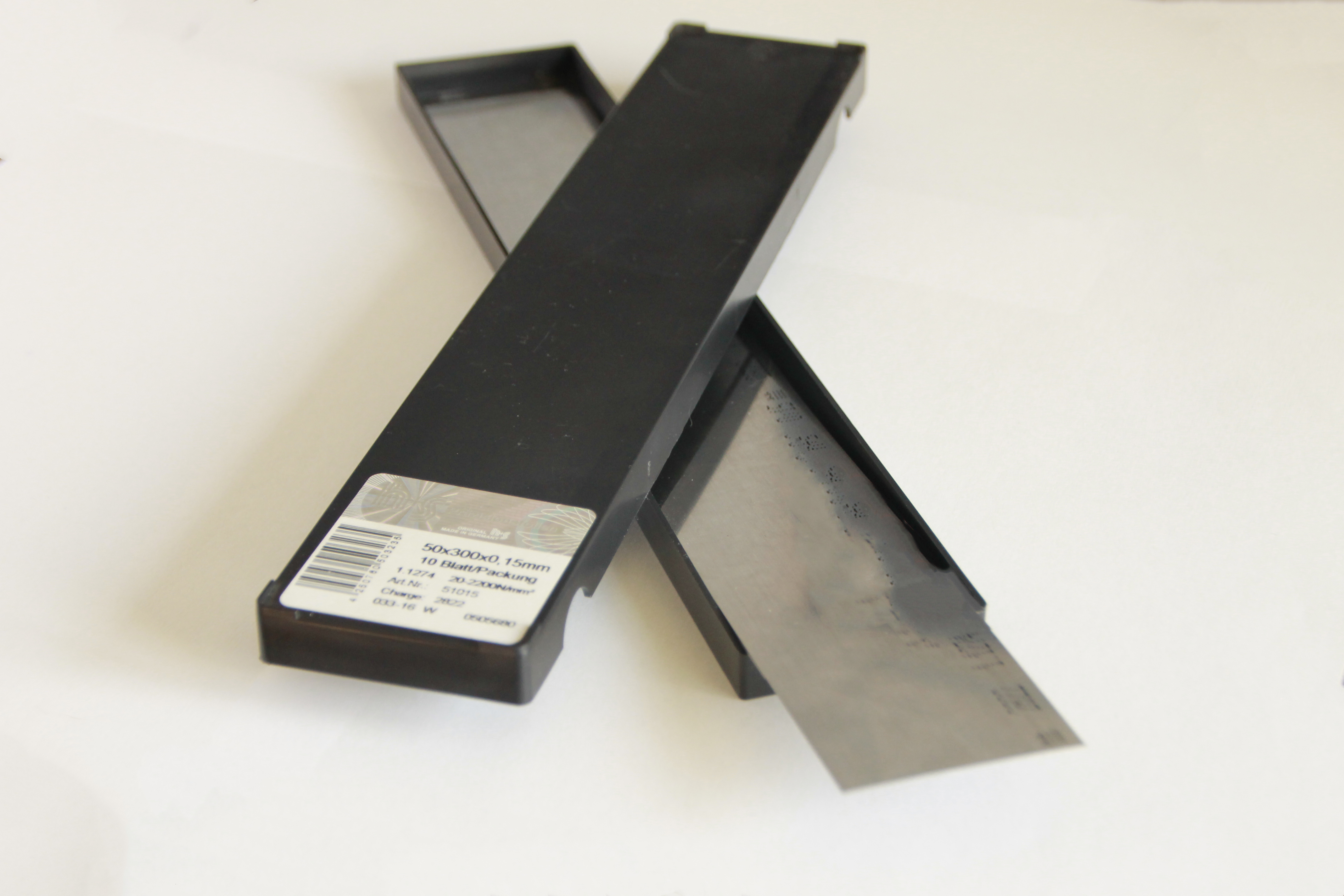 Druckplatte Grundplatte Federstahl 1.1274  215x275x0,5mm 